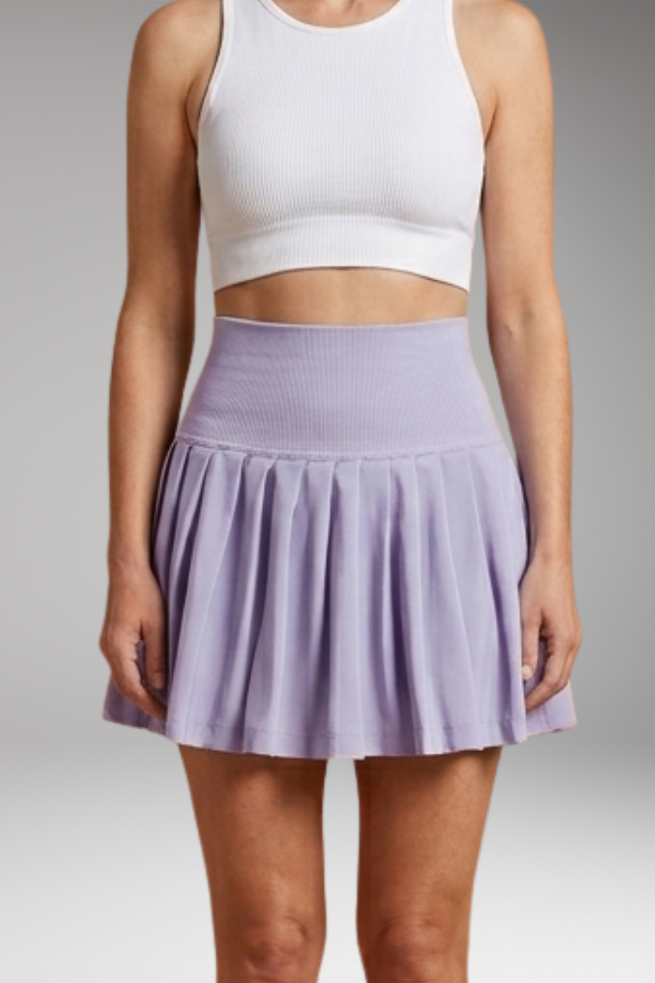 Women’s Skirt with High Waist and Pleats
