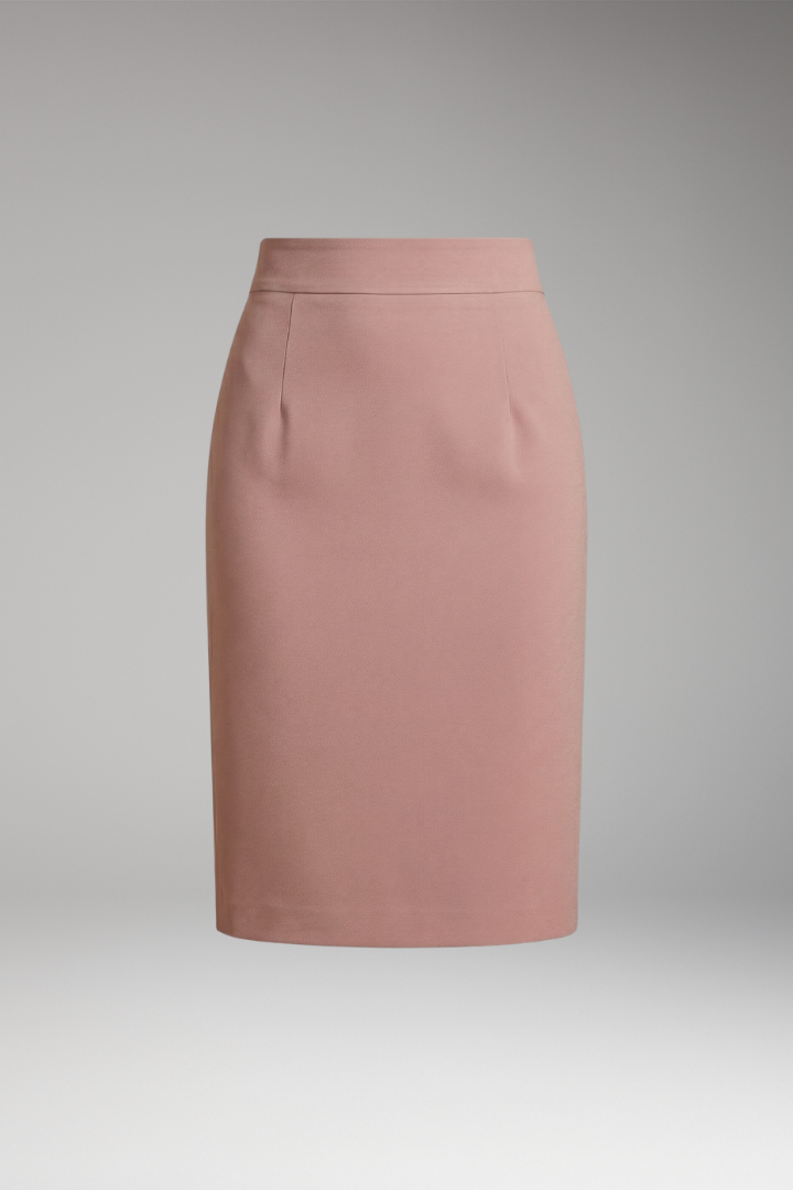Women’s Skirt with High Waist and Straight-Cut Design