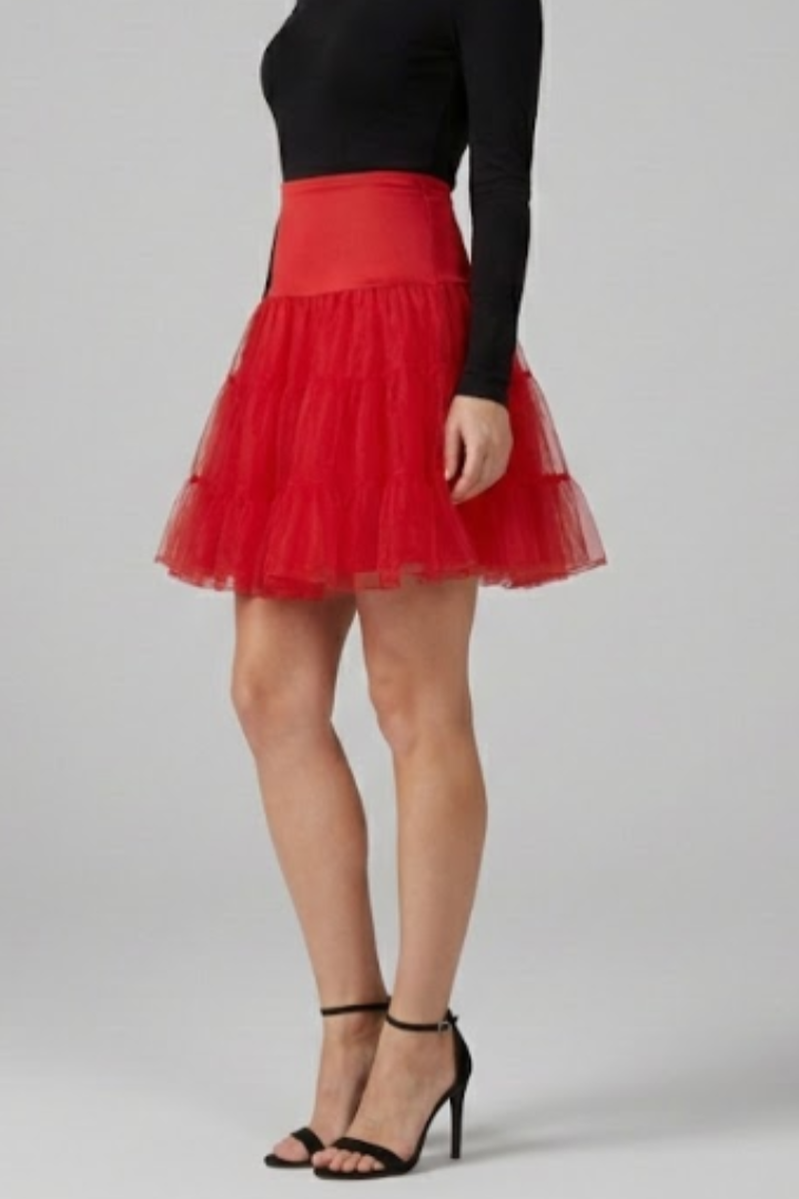 Women’s Skirt with High Waist and Tiers
