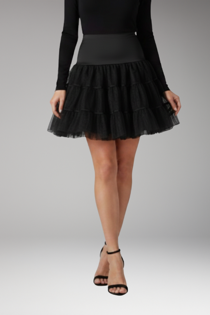 Women’s Skirt with High Waist and Tiers