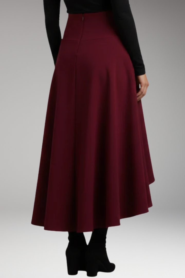 Women’s Skirt with Pleated Design and Layered Hem