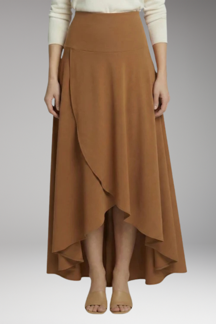 Women’s Skirt with Pleated Design and Layered Hem