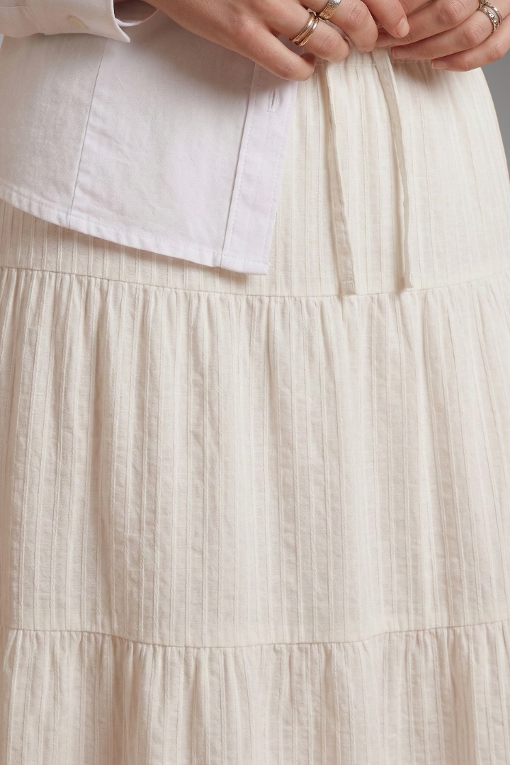 Women’s Skirt with Tiered Layers and Waistband