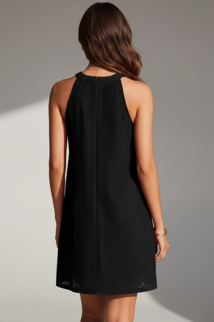 Women's Sleeveless Dress Vest with Hollow Crochet