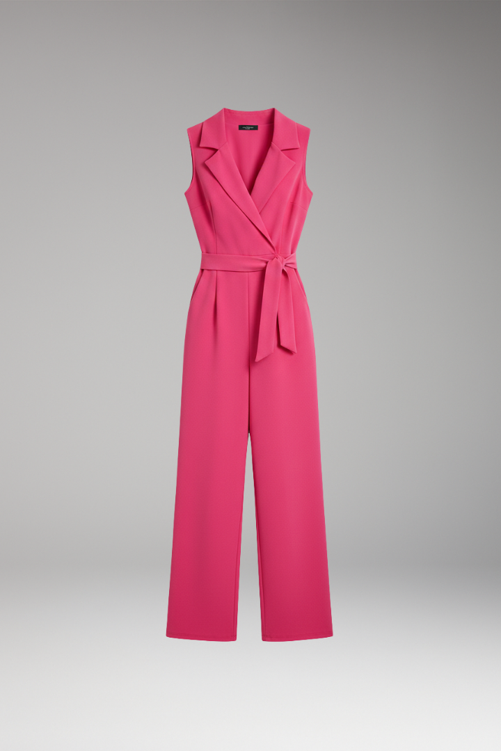 Women's Sleeveless Jumpsuit with Slim Fit and Versatile Style