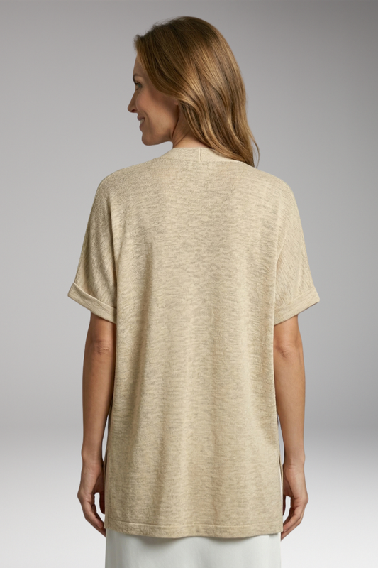 Women's Sleeveless Top with Flowing Fit and Plain Woven Surface
