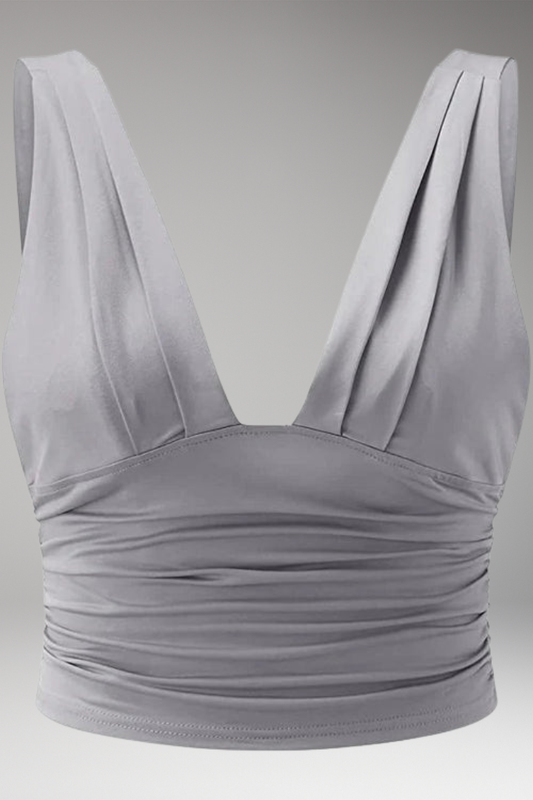 Women's Sleeveless V-Neck Top with Flattering Cut