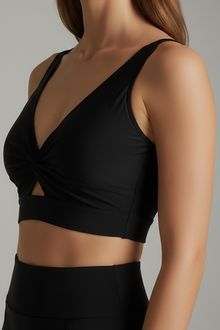 Women’s Sporty Bikini Set with Wrap Top and Skirt