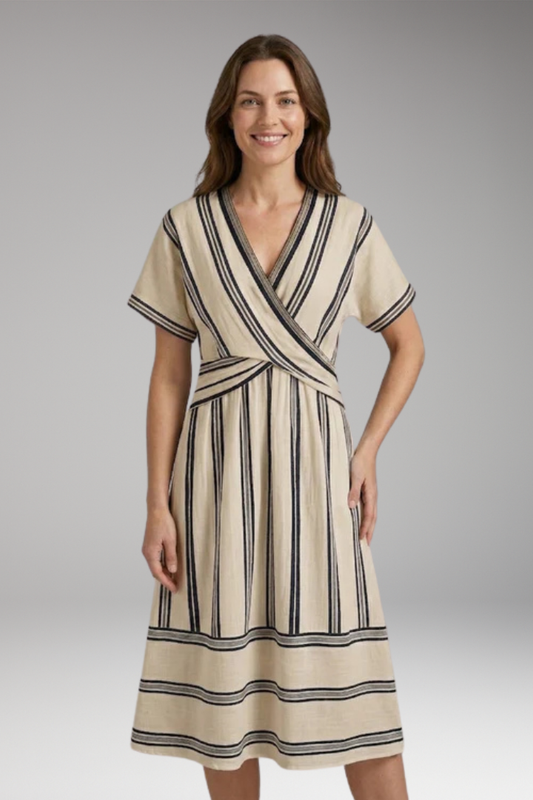Women's Summer Dress with woven fabric and flowing fit