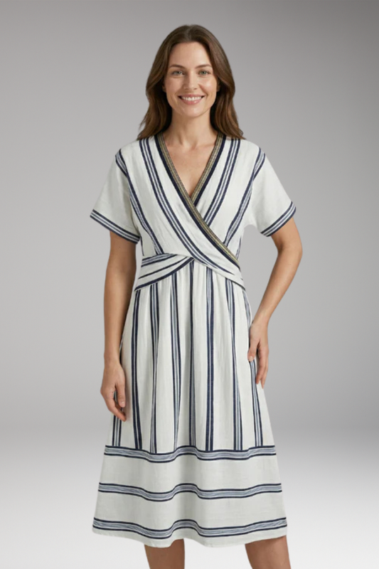 Women's Summer Dress with woven fabric and flowing fit