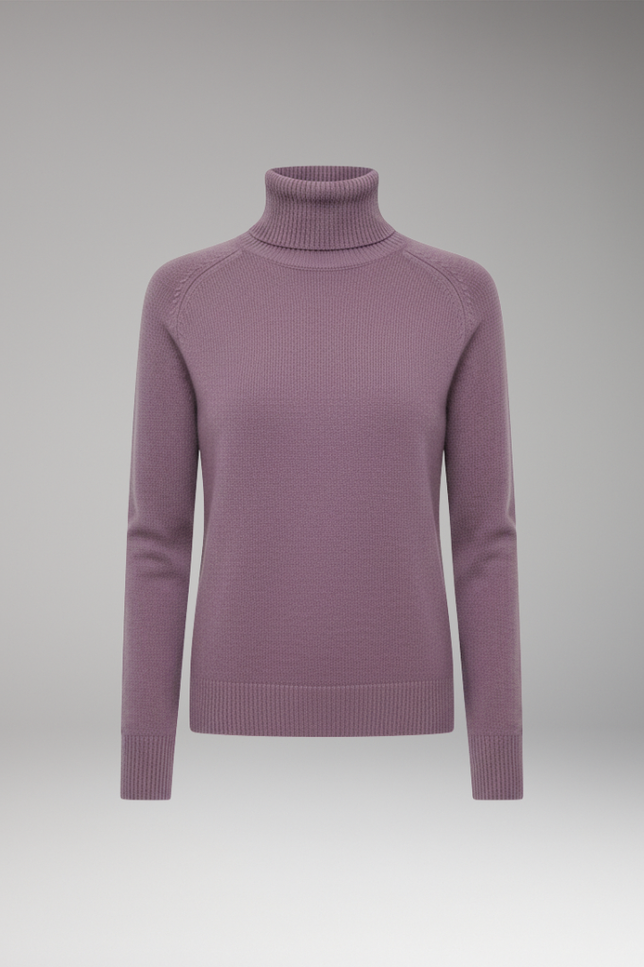 Women’s Jumper with Turtleneck and Long Sleeves