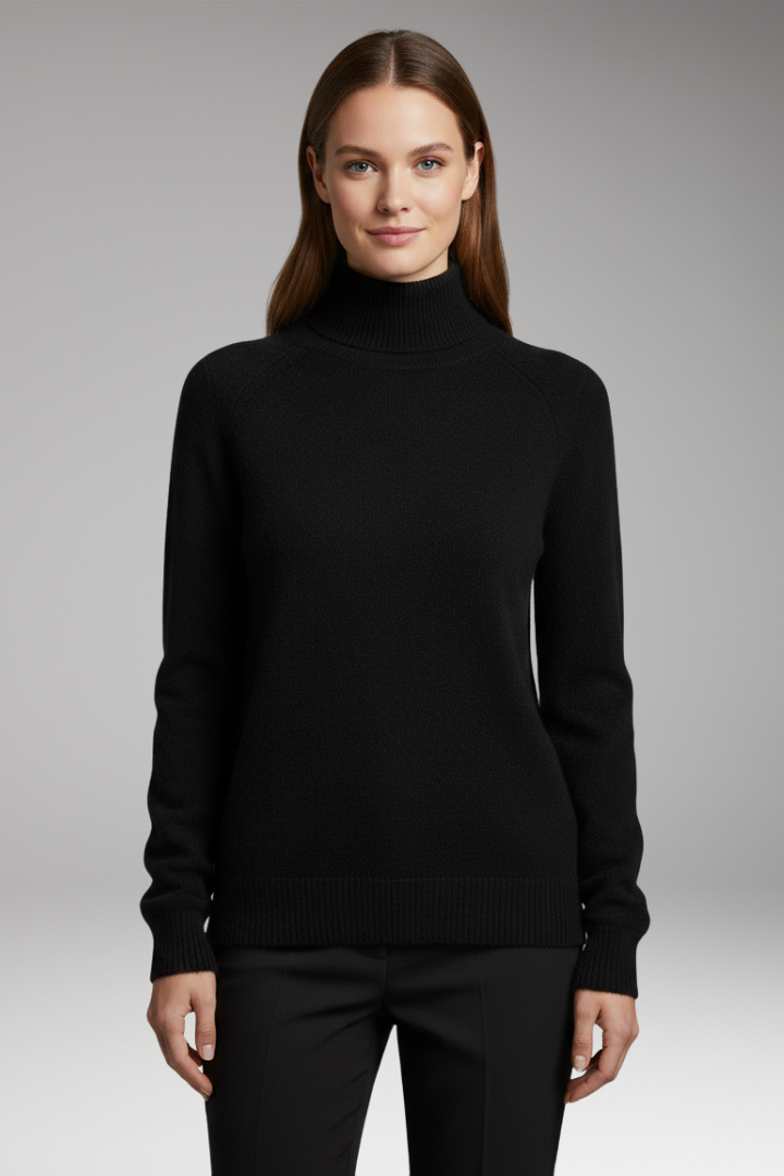 Women’s Jumper with Turtleneck and Long Sleeves