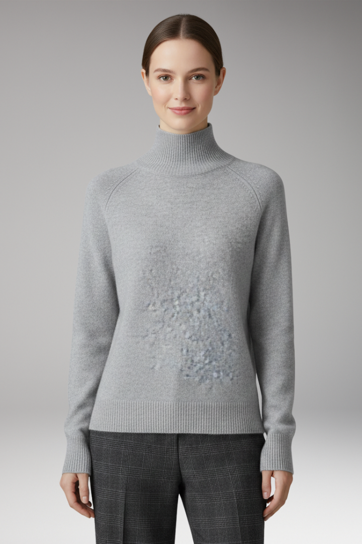 Women’s Jumper with Turtleneck and Long Sleeves