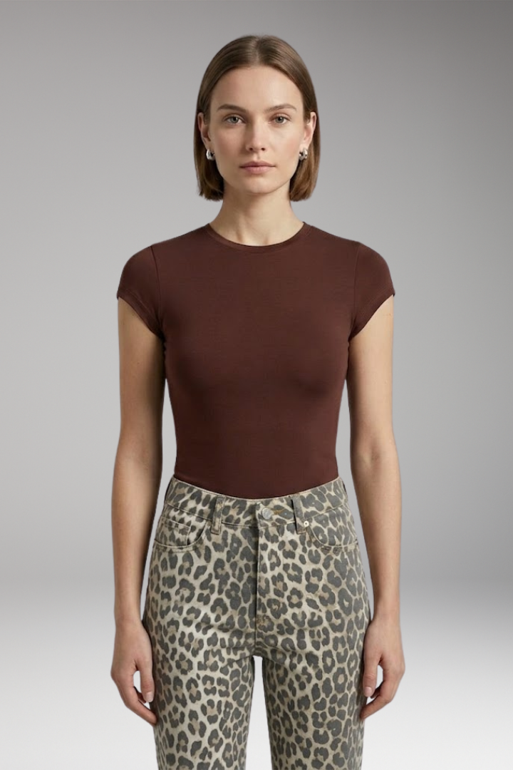 Women’s T-Shirt with Crew Neck and Stretch Fit