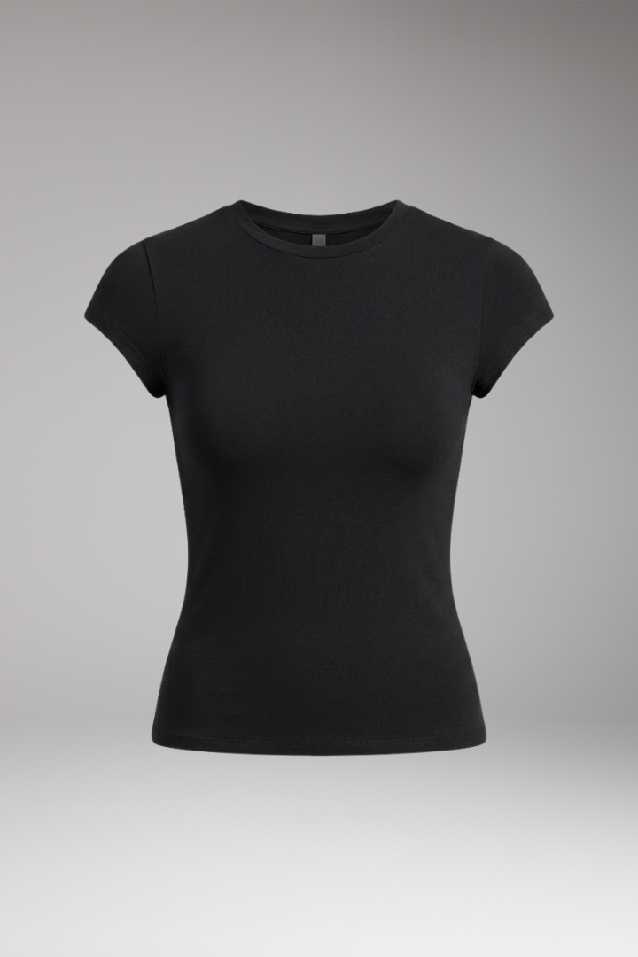 Women’s T-Shirt with Crew Neck and Stretch Fit
