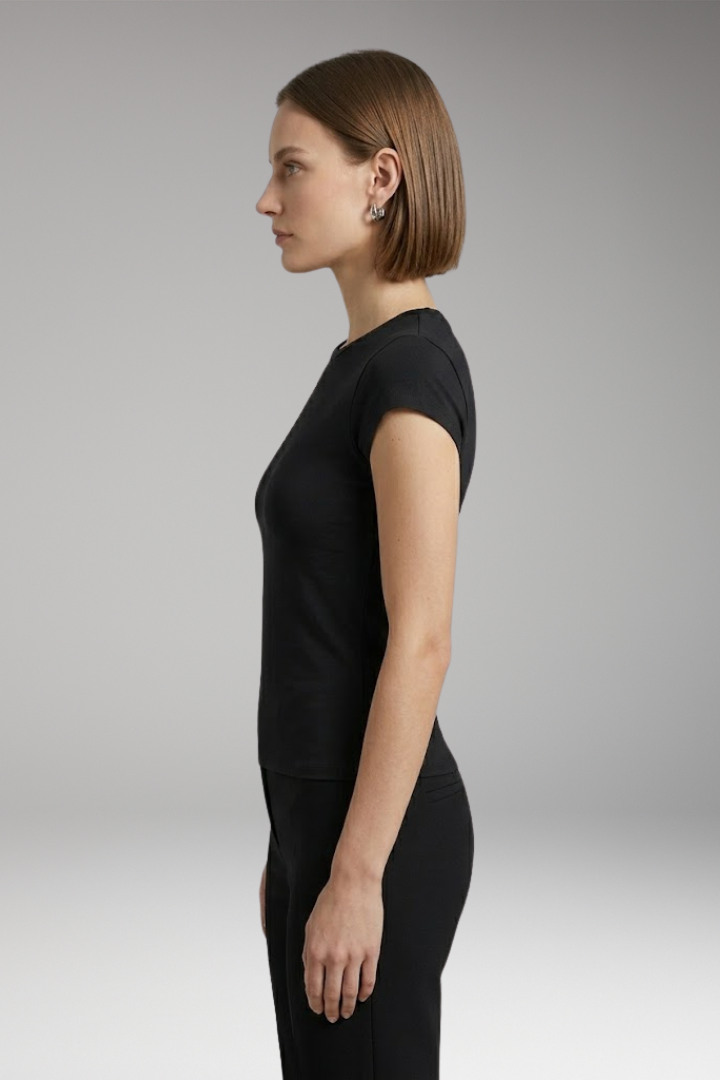 Women’s T-Shirt with Crew Neck and Stretch Fit