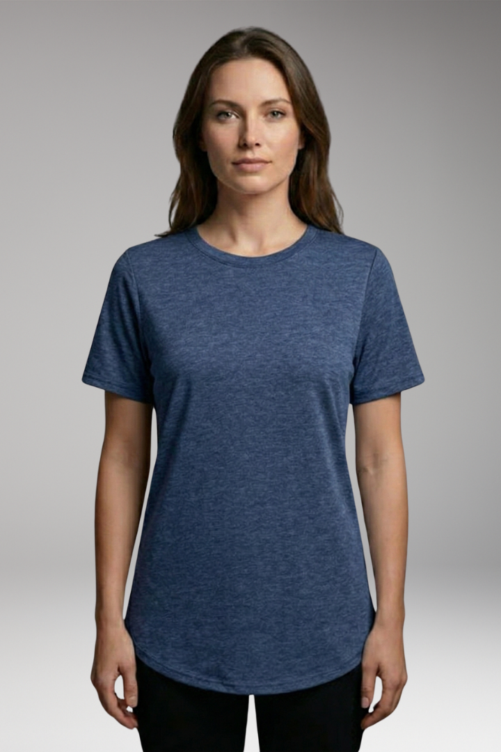 Women’s T-Shirt with Round Neck and Animal Print