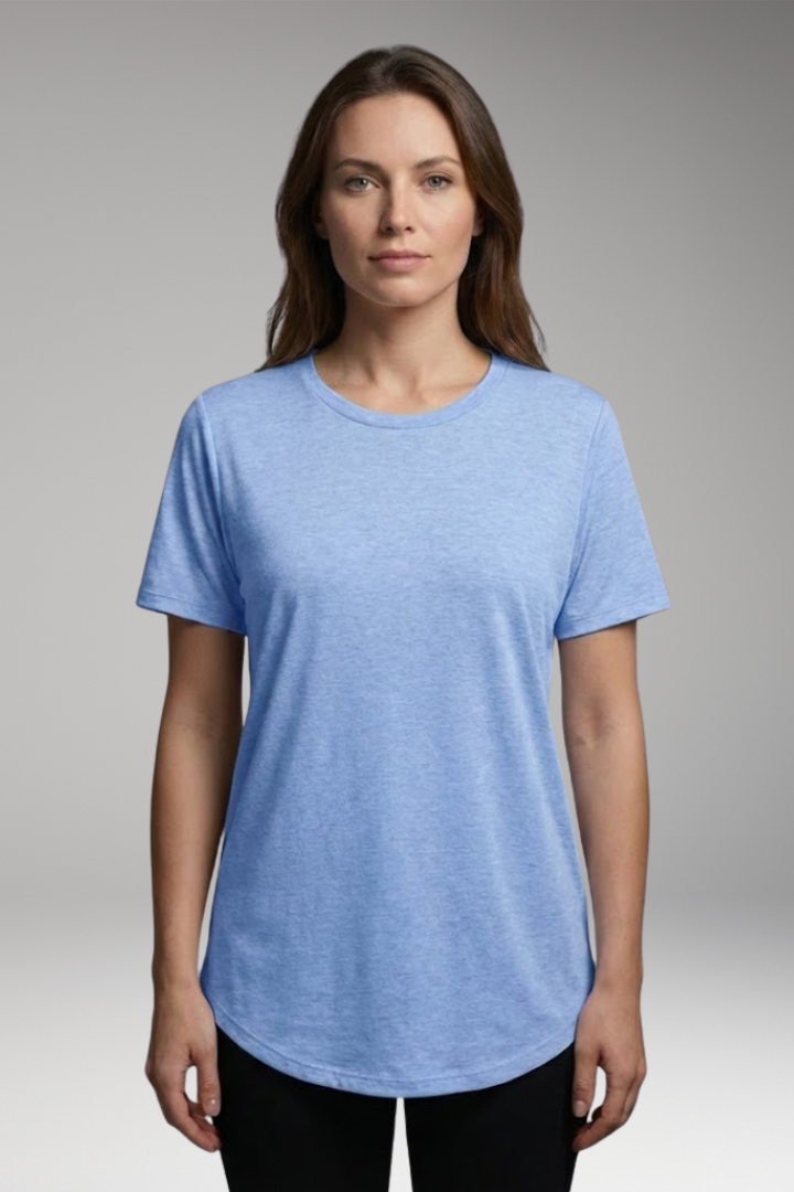 Women’s T-Shirt with Round Neck and Animal Print