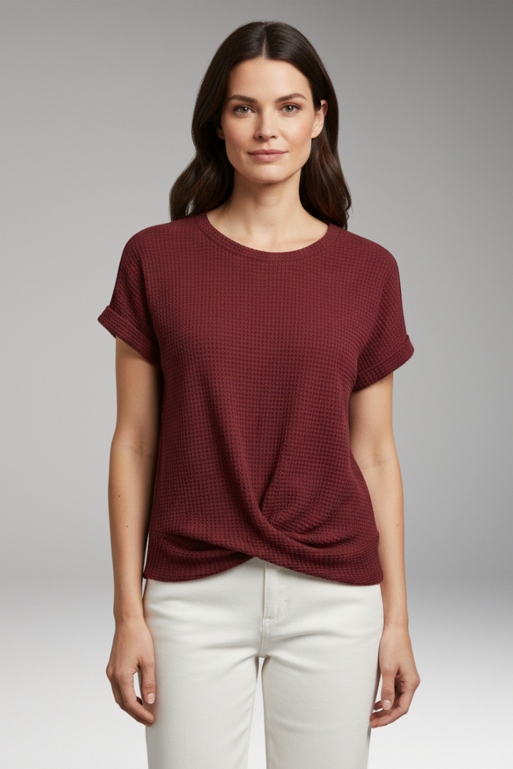 Women’s T-Shirt with Round Neck and Eco-Friendly Material