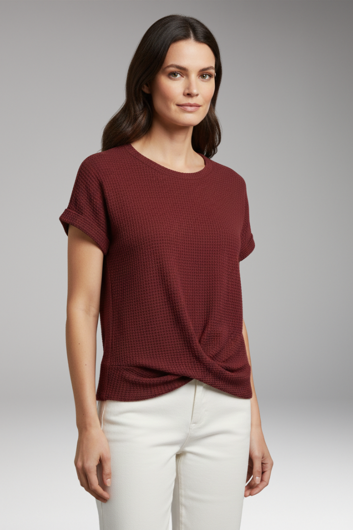 Women’s T-Shirt with Round Neck and Eco-Friendly Material