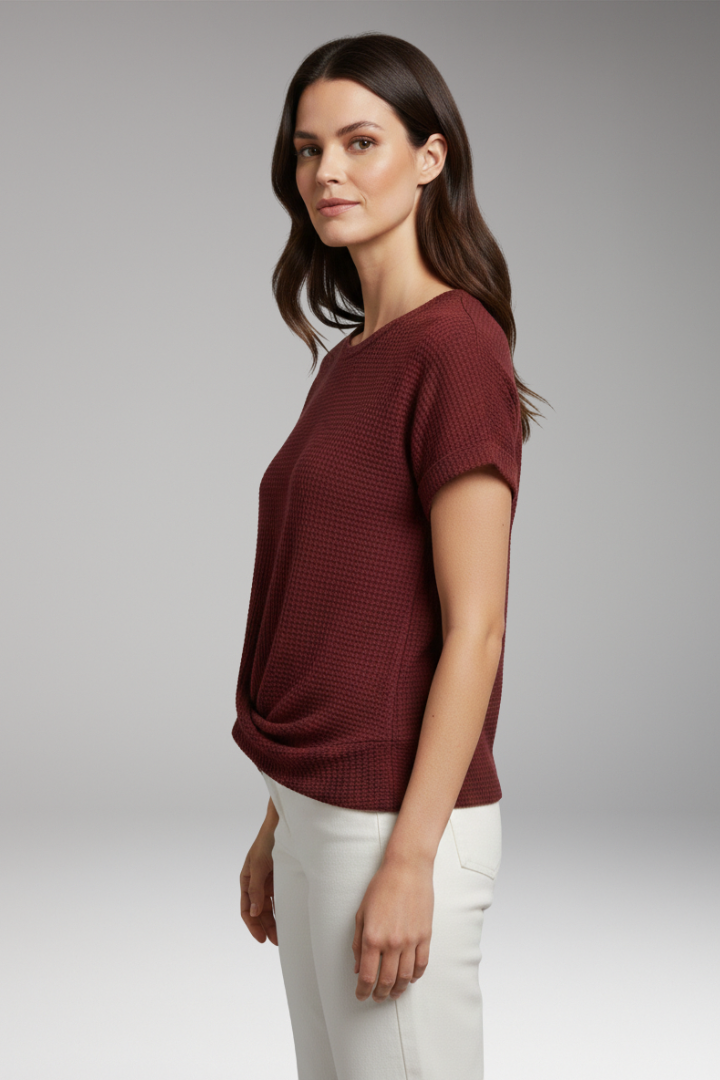 Women’s T-Shirt with Round Neck and Eco-Friendly Material