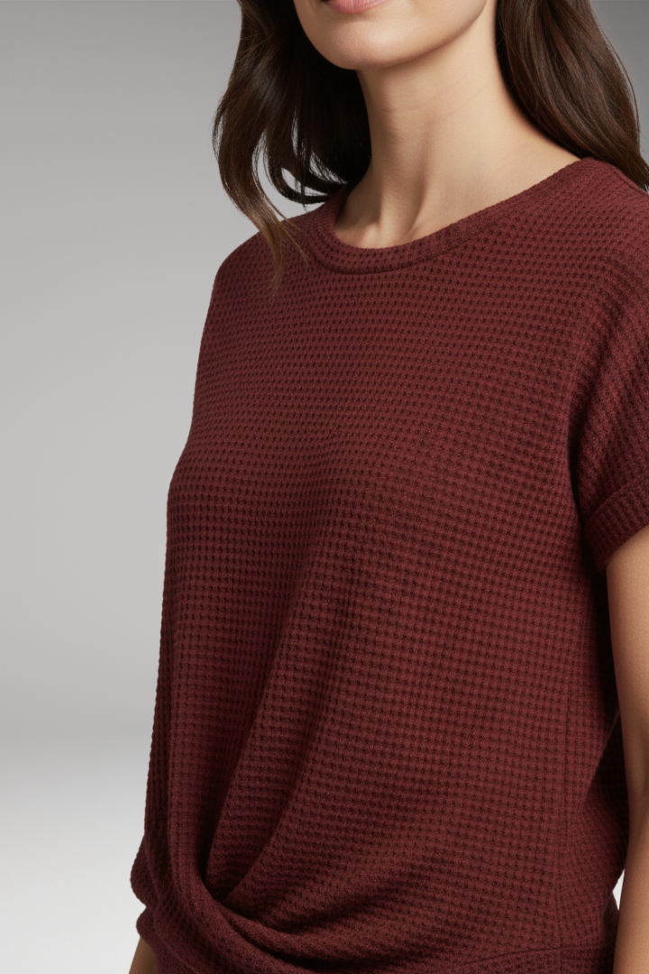 Women’s T-Shirt with Round Neck and Eco-Friendly Material