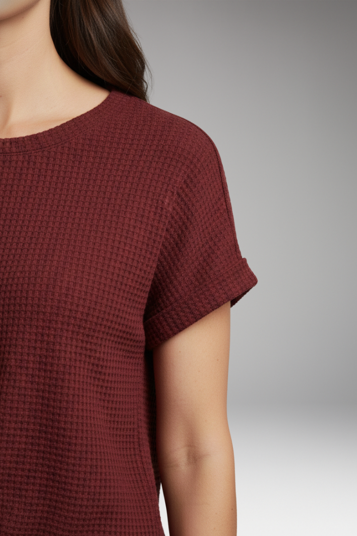 Women’s T-Shirt with Round Neck and Eco-Friendly Material