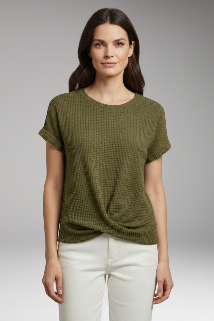 Women’s T-Shirt with Round Neck and Eco-Friendly Material