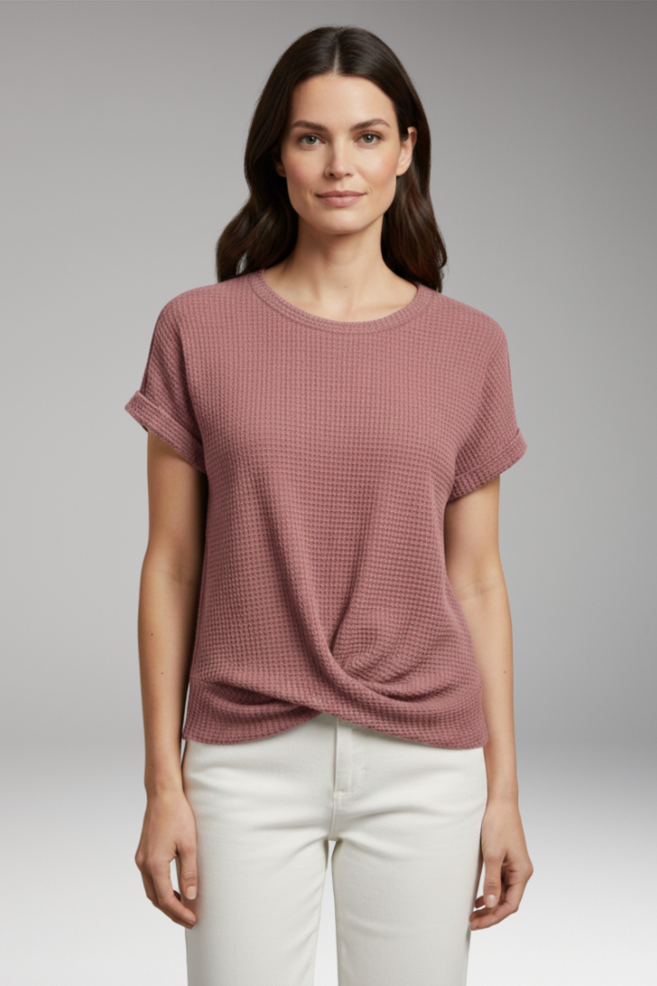 Women’s T-Shirt with Round Neck and Eco-Friendly Material