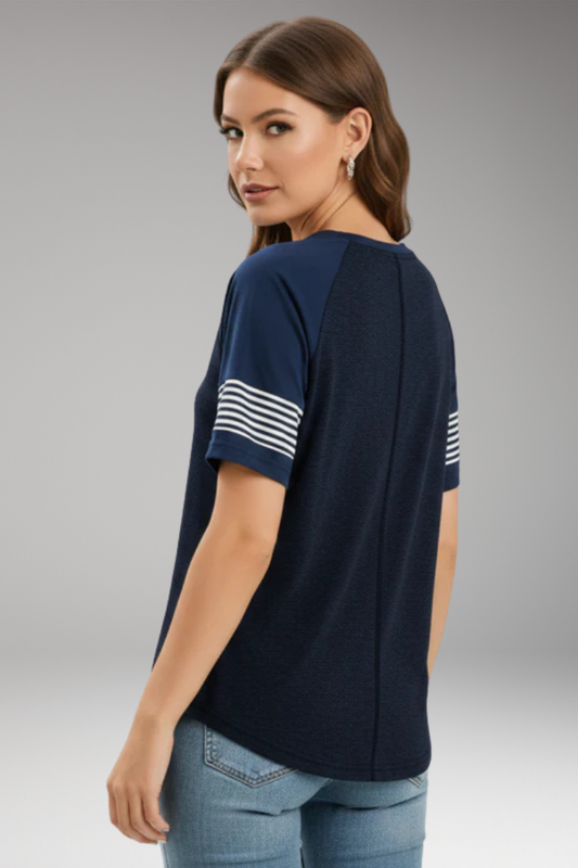 Women’s T-Shirt with Round Neck and Raglan Sleeves