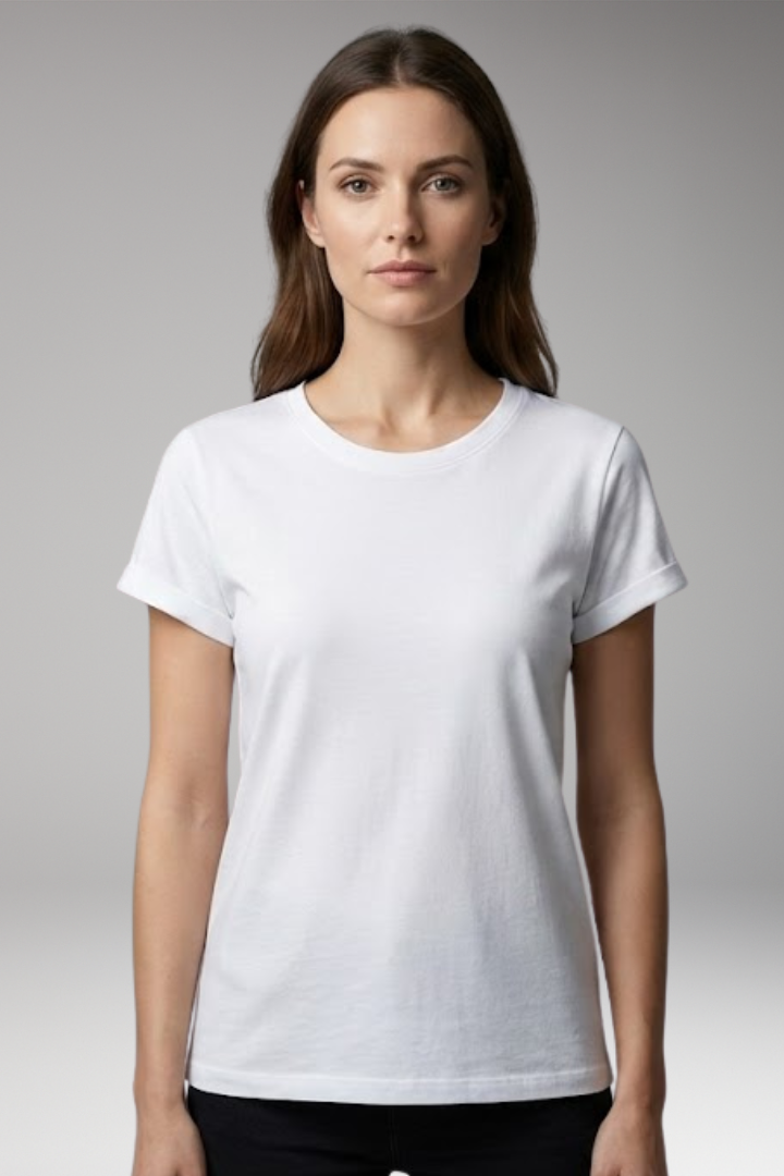 Women’s T-Shirt with Round Neck and Short Sleeves