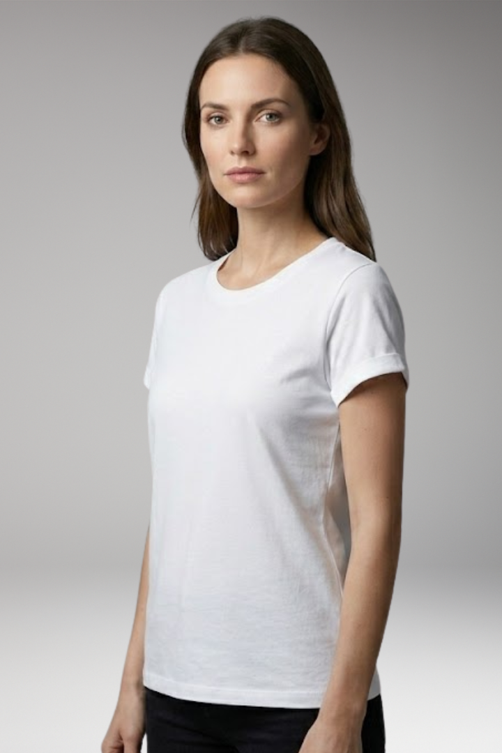 Women’s T-Shirt with Round Neck and Short Sleeves