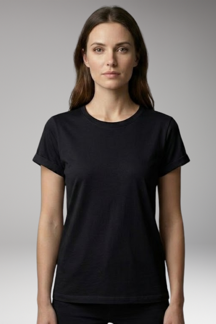 Women’s T-Shirt with Round Neck and Short Sleeves