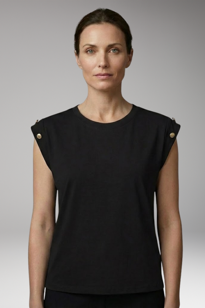 Women’s Striped T-Shirt with Round Neck