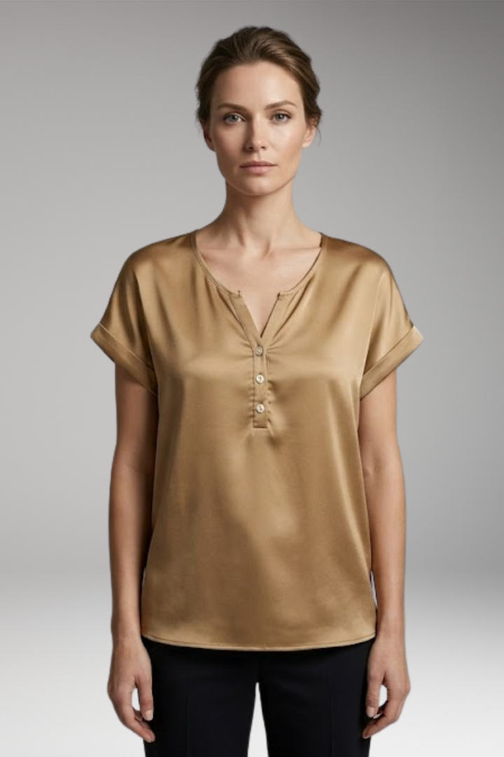 Women’s V-Neck T-Shirt with Relaxed Fit