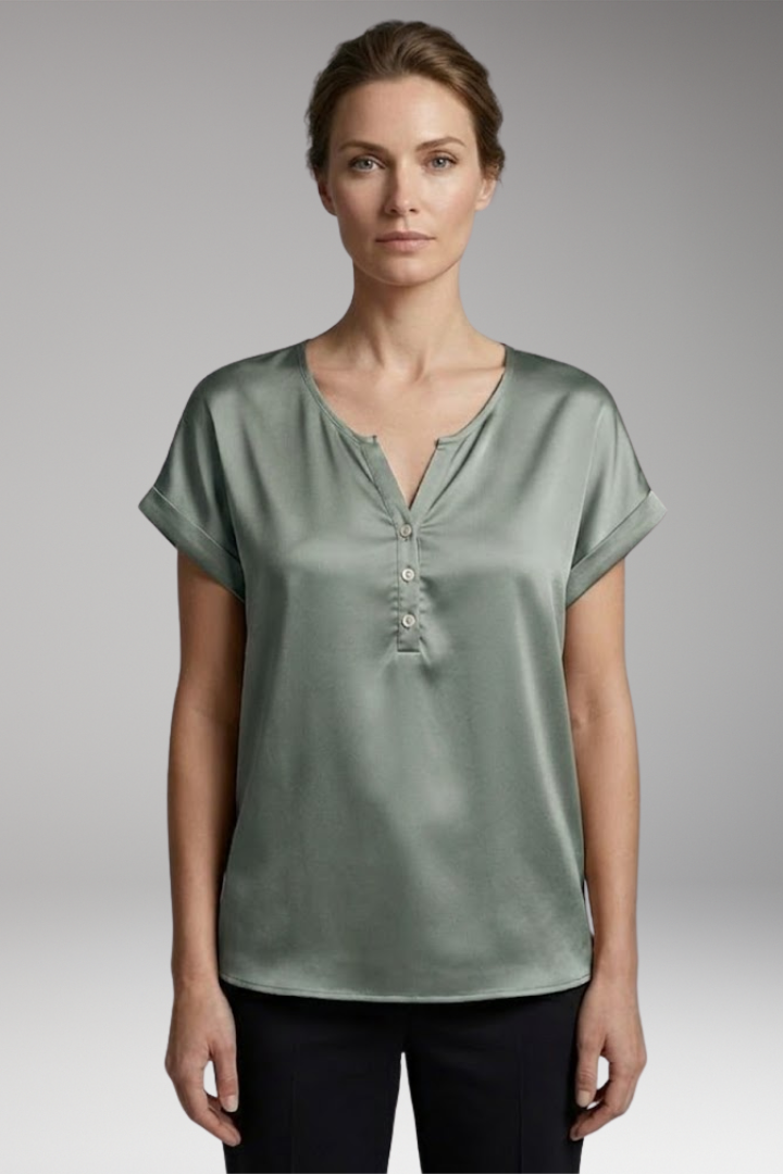 Women’s V-Neck T-Shirt with Relaxed Fit
