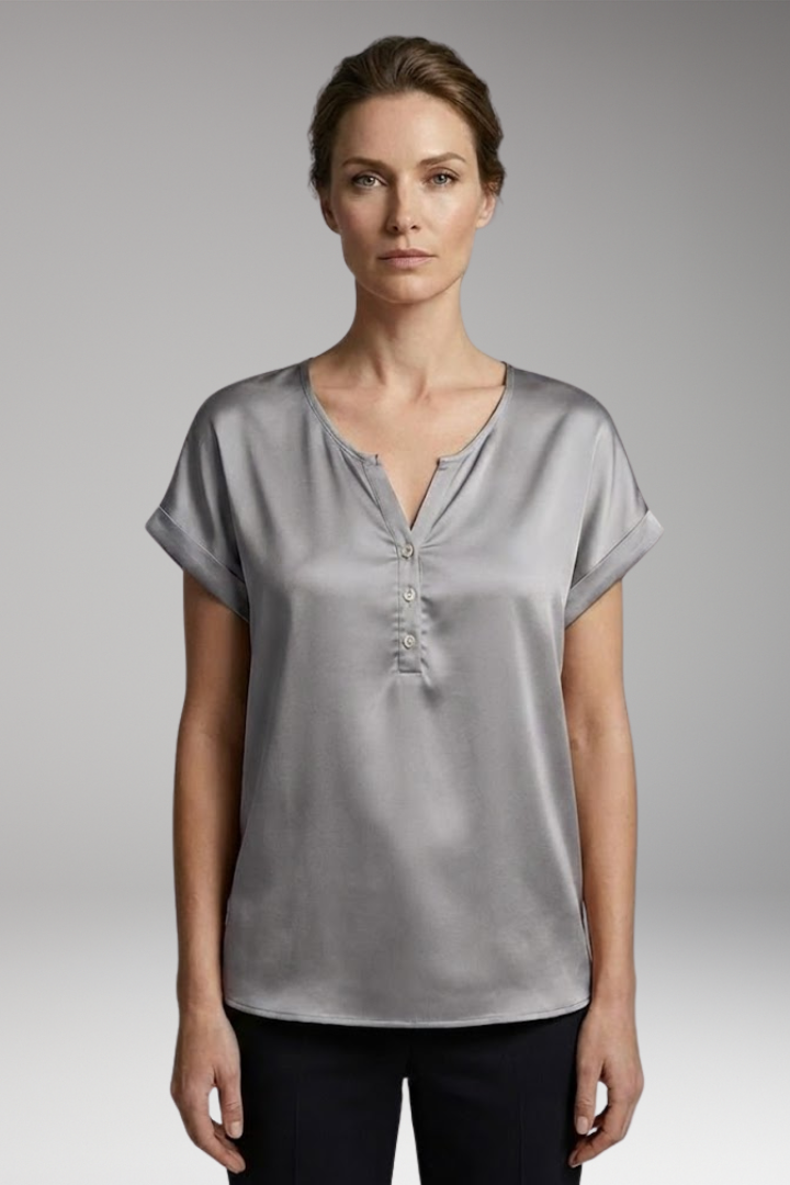 Women’s V-Neck T-Shirt with Relaxed Fit