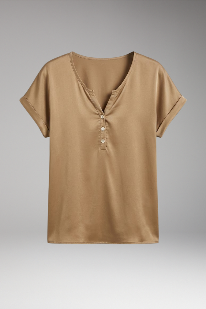 Women’s V-Neck T-Shirt with Relaxed Fit