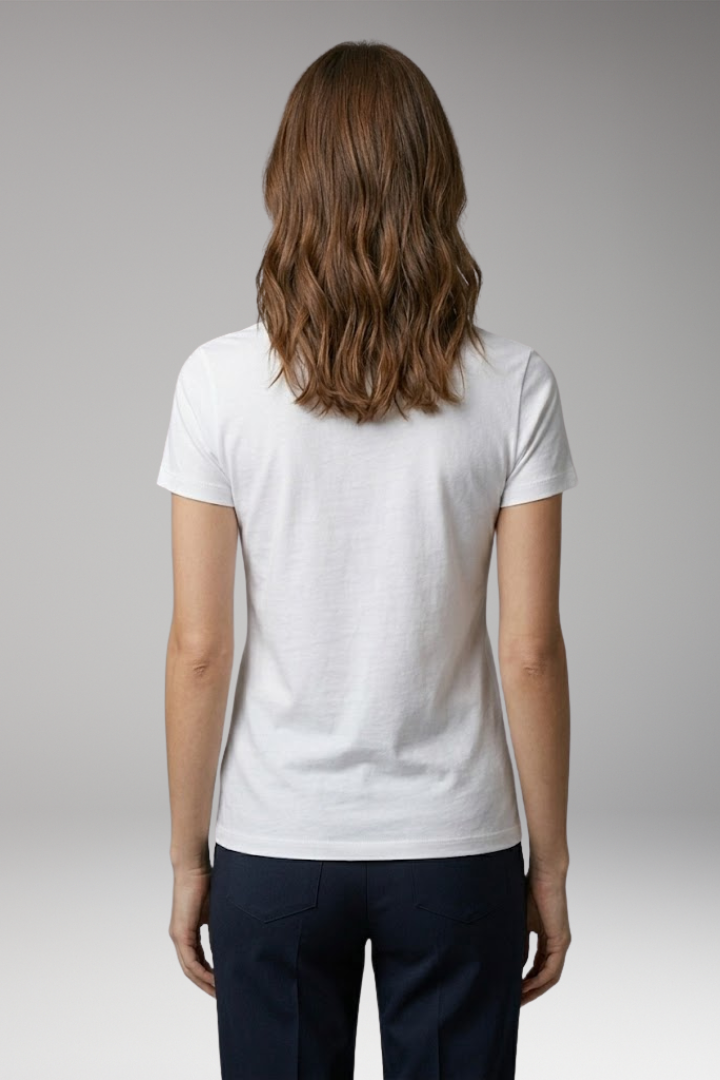 Women’s T‑Shirt with Crew Neck and Slim Fit
