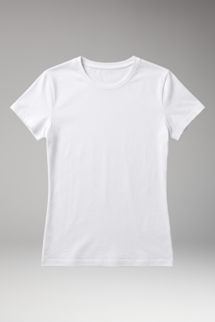 Women’s T‑Shirt with Crew Neck and Slim Fit
