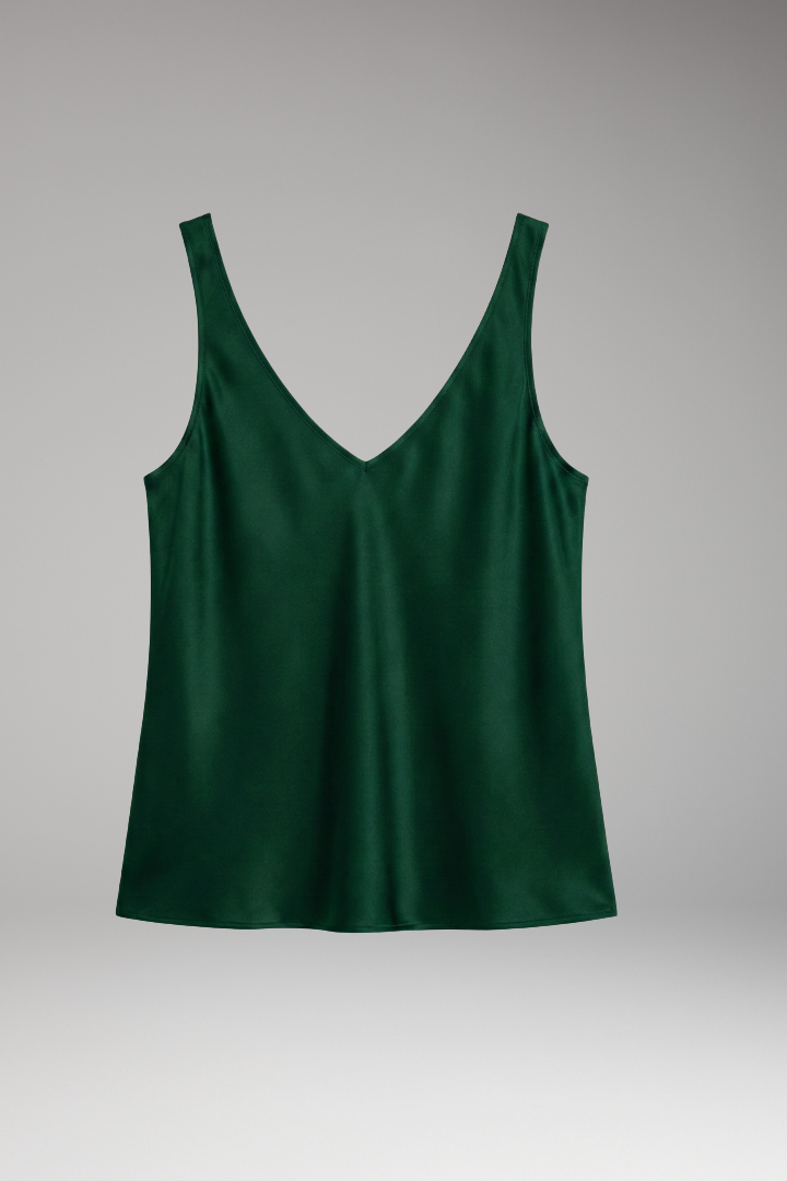 Women's Tank Top with V Neckline and Loose Fit