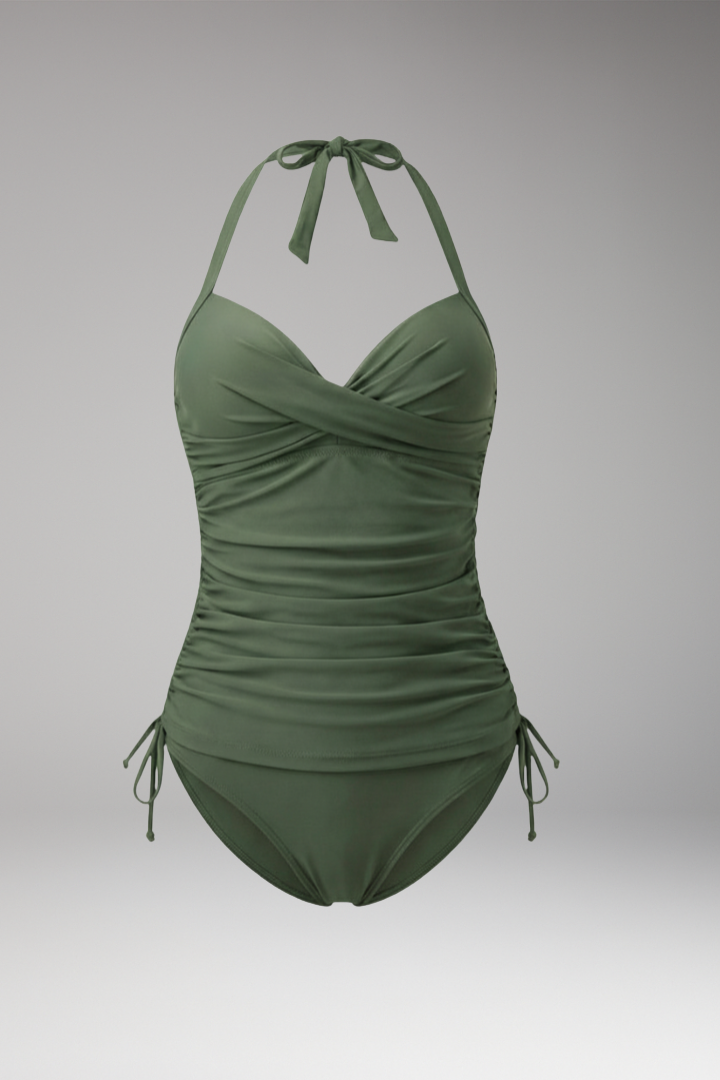 Women’s Tankini with Adjustable Straps and Stylish Design