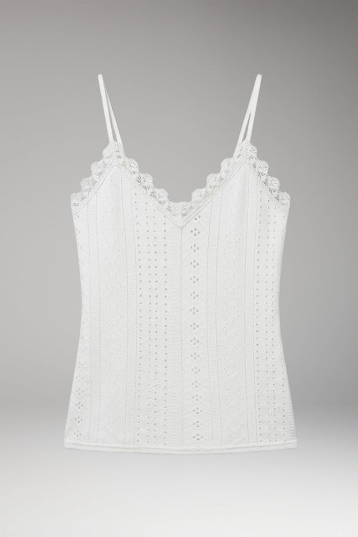 Women's Top with V-Neck and Spaghetti Straps
