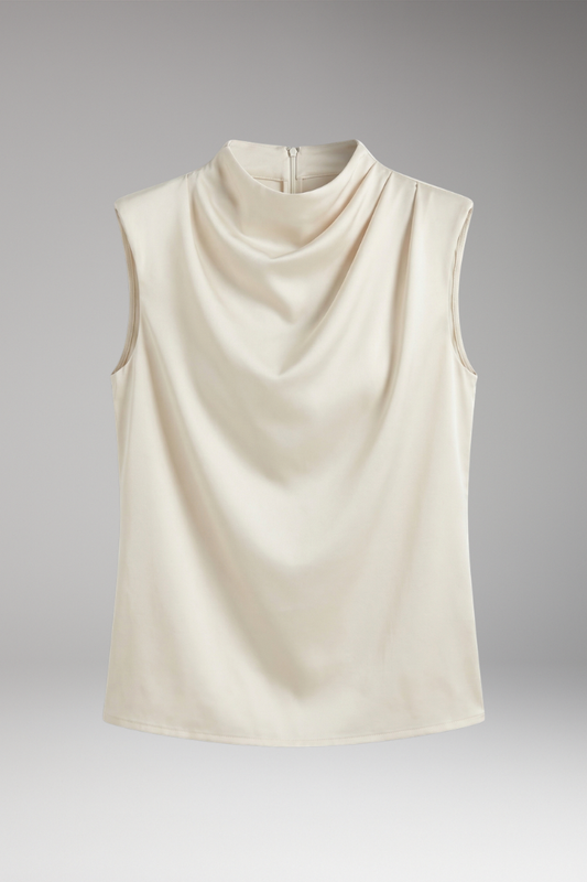 Women's Sleeveless Top with Versatile Design