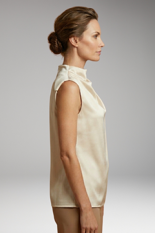 Women's Sleeveless Top with Versatile Design