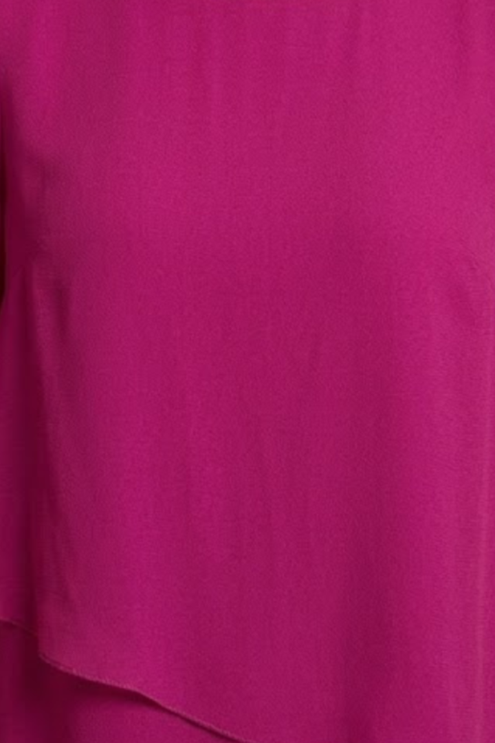 Women's Trouser Set with Asymmetric Hem and Wide Legs