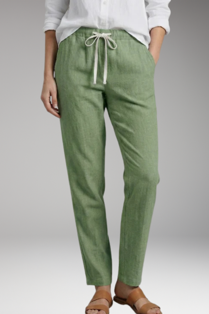 Women's Trousers with Drawstring Waist and Pockets