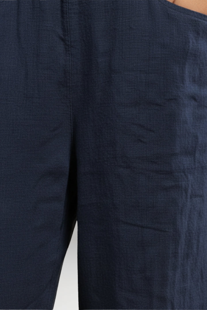 Women’s Trousers with Drawstring Waistband and Wide Leg Design