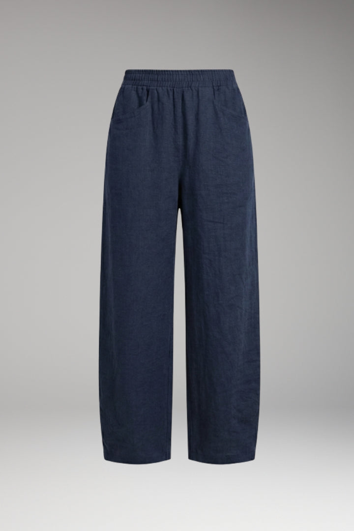Women’s Trousers with Drawstring Waistband and Wide Leg Design