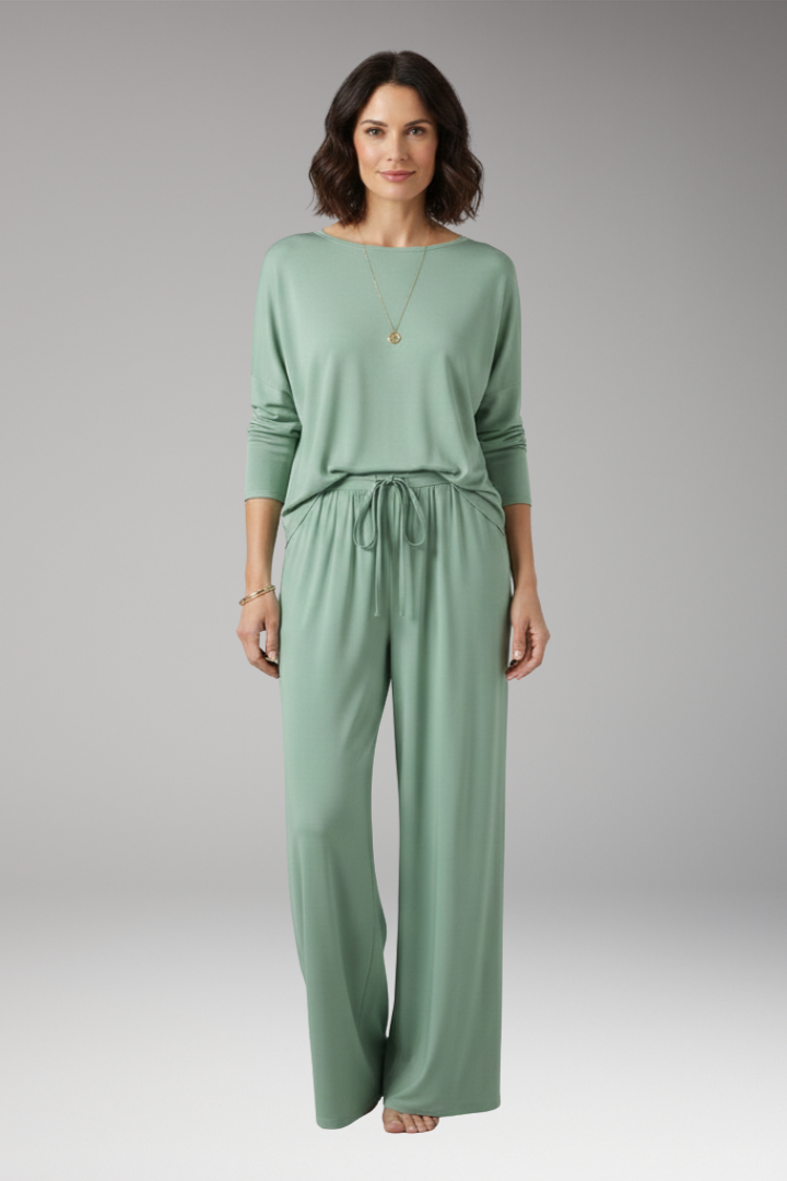 Women's Trousers with Drawstring and Side Pockets
